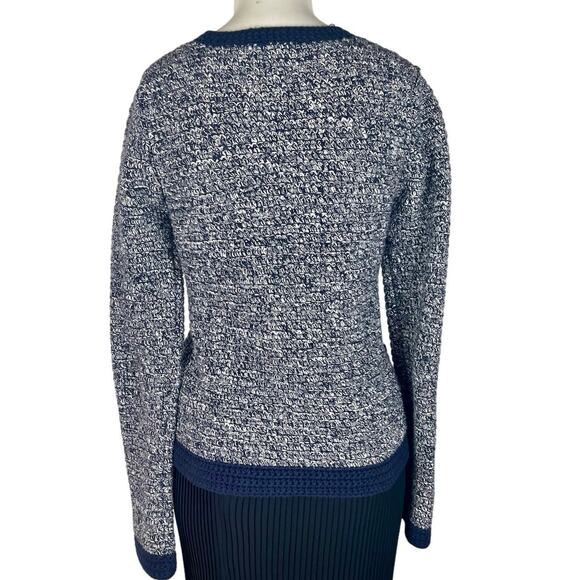 Boden Women's Cardigan Sweater Size US 4 Navy Blue Knit Cotton Knit - Picture 2 of 6